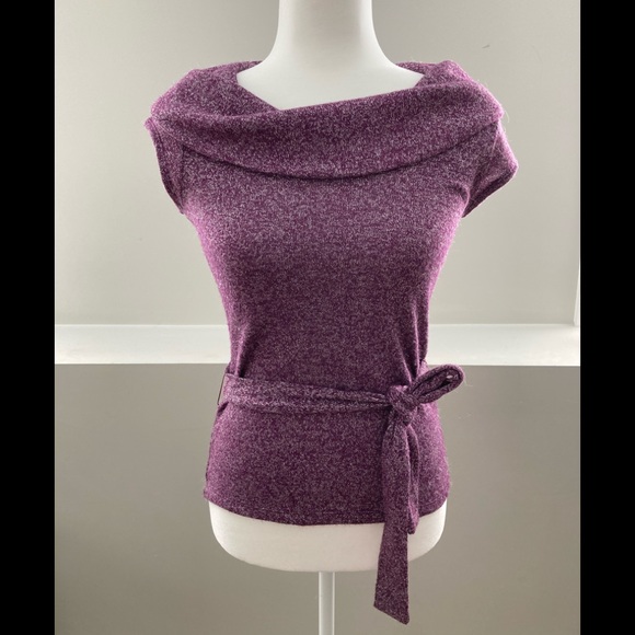 Lux Sweaters - Lux purple & silver sweater